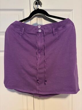 GAP Purple Drawstring Mini Skirt